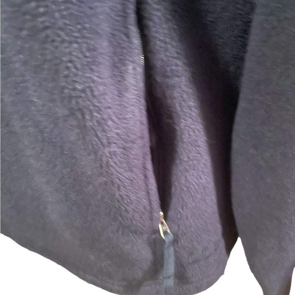 Vintage LL Bean Snap Pullover Fleece Blue Sweater Sweatshirt Women Size Medium - Picture 6 of 10